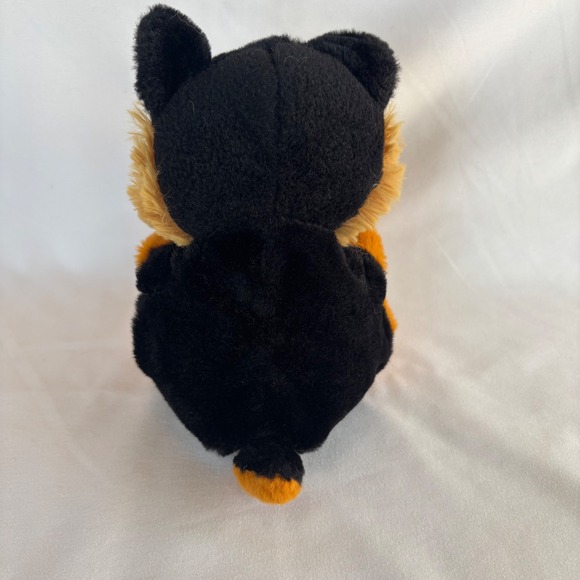 Ty Beanie Boos Ace German Shepherd Dog Plush Tan Black Glitter Eyes 6 Inch - Picture 2 of 4